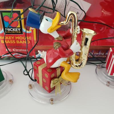 LOT 203D: Mickey & Minnie Holiday Animation in Box & Mickey Mouse Brass Band