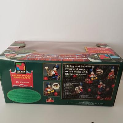 LOT 203D: Mickey & Minnie Holiday Animation in Box & Mickey Mouse Brass Band