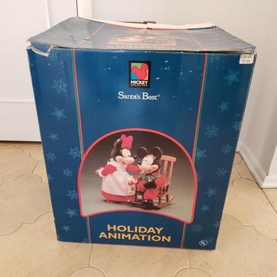 LOT 203D: Mickey & Minnie Holiday Animation in Box & Mickey Mouse Brass Band