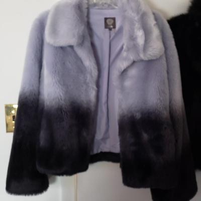 LOT 204Y: Faux Fur Jacket & Vest Size L