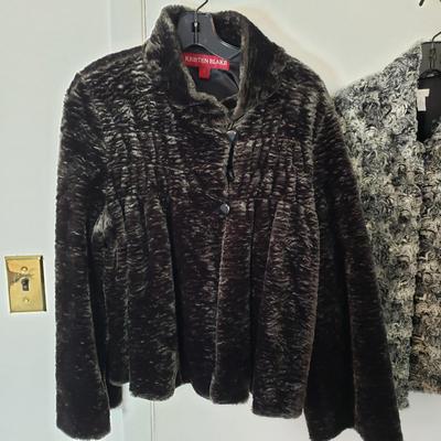 LOT 205Y: Faux Fur Lambs Wool Style Coats