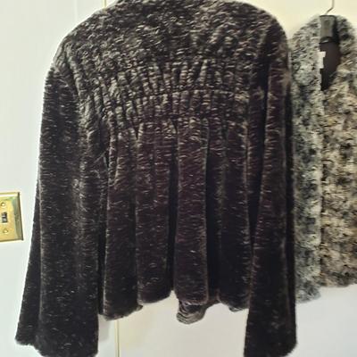 LOT 205Y: Faux Fur Lambs Wool Style Coats