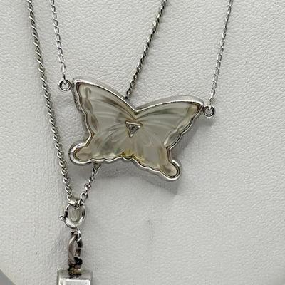 LOT 212J: Glam Apple Watch Band, Kramer NY Rhinestone Necklace, Elephant Pin, Butterfly Necklace & More