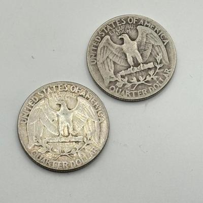 LOT 218C: 90% Silver Quarters US 25 Cent Coins (43.38g)