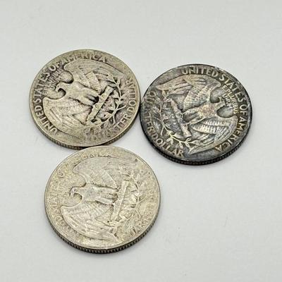 LOT 228C: 90% Silver Quarters - 1964 and Before (43.21g)