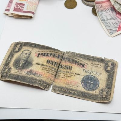 LOT 230C: Mexican Coins & Paper Money from Mexico, Philippines & France