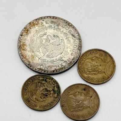 LOT 230C: Mexican Coins & Paper Money from Mexico, Philippines & France