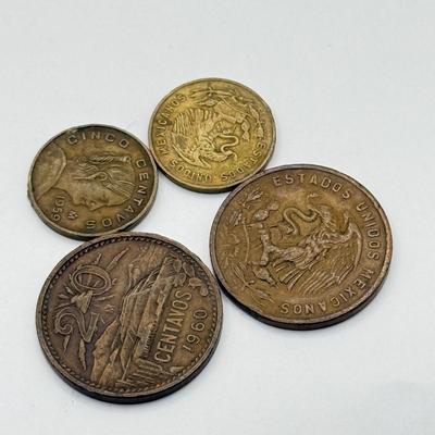 LOT 230C: Mexican Coins & Paper Money from Mexico, Philippines & France