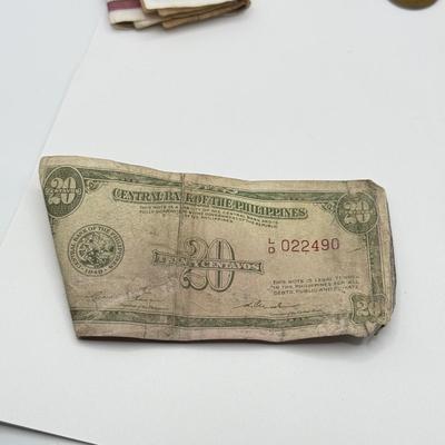 LOT 230C: Mexican Coins & Paper Money from Mexico, Philippines & France