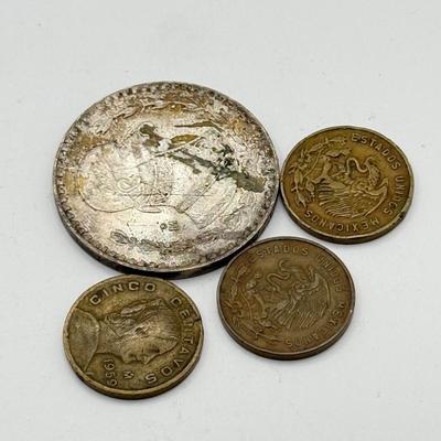 LOT 230C: Mexican Coins & Paper Money from Mexico, Philippines & France