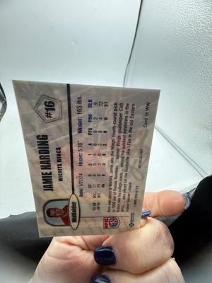 Jamie Harding, autographed card