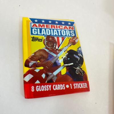 LOT 44: American Gladiators 1991 Topps Cards - 69 Sealed Packs
