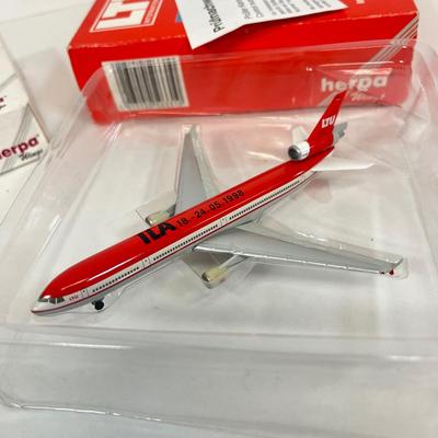 LOT 46: Herpa Miniature Airliner Models - 1:500 Scale - In Original Boxes