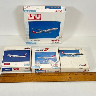 LOT 47: Herpa Miniature Airliner Models - 1:500 Scale - In Original Boxes