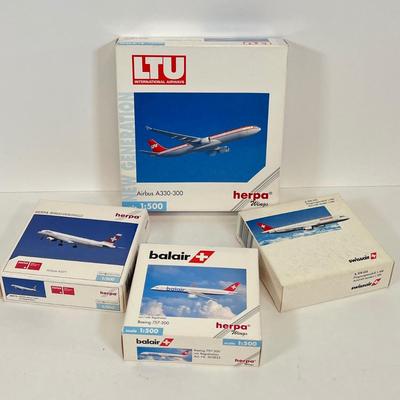 LOT 47: Herpa Miniature Airliner Models - 1:500 Scale - In Original Boxes