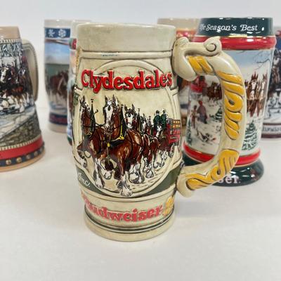 LOT 53: Collection of Budweiser Steins