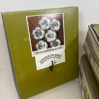 LOT 54: Johnson Bros. and William Sonoma Plates