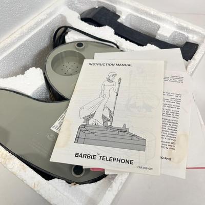 LOT 60: Vintage Barbie Collectibles - Phone and Case w/ Cllothes and Dolls