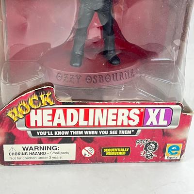 LOT 64: Musical Memories - Ozzy Osbourne Bobble Head, Guns N' Roses Sheet Music Book, Elvis Collectible Pen