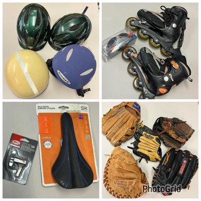 LOT 68: Sporting Goods - Bike Helmets, Baseball Gloves and More