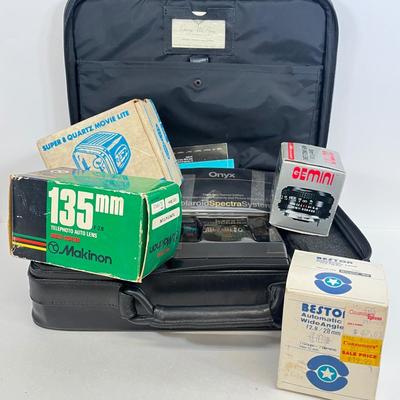 LOT 70: Vintage Camera Equipment, Lenses, Polaroid and More