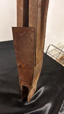 ANTIQUE WOODED HAND HELD CORN SEED PLANTER