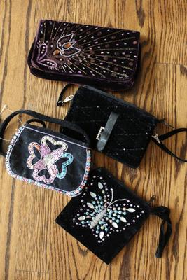 Sale Photo Thumbnail #15: Set of 4 evening bags with embellishments