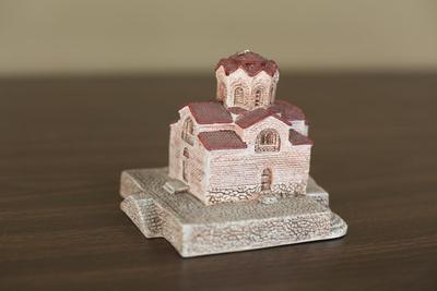 Sale Photo Thumbnail #26: Mini stone church figurine