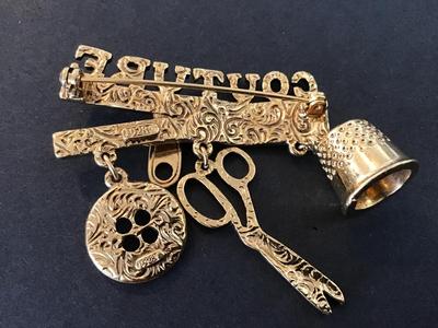 1928 Couture Brooch Signed