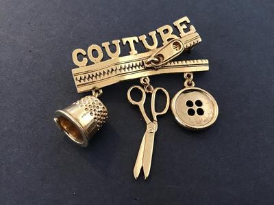 1928 Couture Brooch Signed
