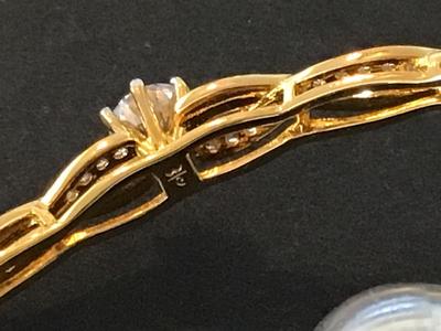 Danbury Mint Hinged Plated Daughter Bracelet