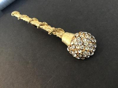 Scepter Rhinestone Vintage Brooch