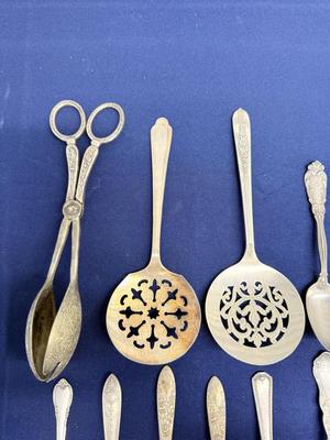 Mixed Sterling Plated Flatware