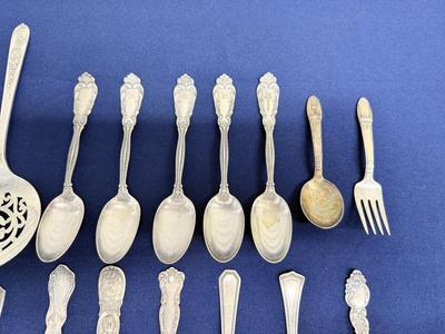 Mixed Sterling Plated Flatware