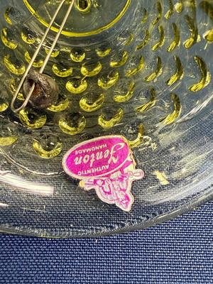 Fenton Hobnail Colonial Green glass bell