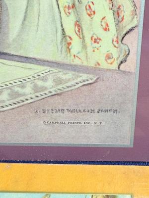 Vintage Mid-Century Pyraglass Wall Art Prints – European Market & Harbor Scenes (Lot)