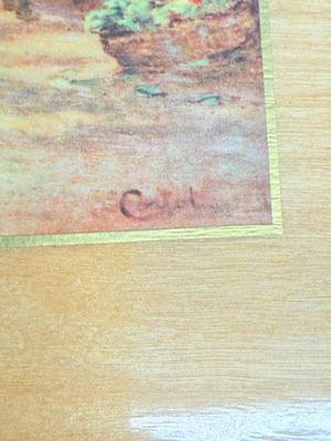 Vintage Mid-Century Pyraglass Wall Art Prints – European Market & Harbor Scenes (Lot)