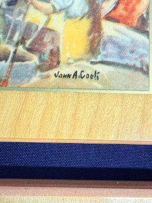 Vintage Mid-Century Pyraglass Wall Art Prints – European Market & Harbor Scenes (Lot)