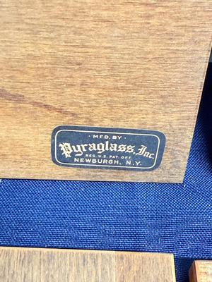 Vintage Mid-Century Pyraglass Wall Art Prints – European Market & Harbor Scenes (Lot)