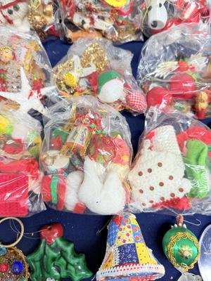 Vintage Holiday ornaments & decorations Lot 1