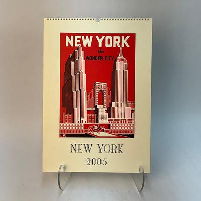 592 Cavallini & Co. 2005 New York Wall Calender