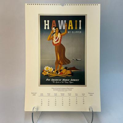 595 Cavallini & Co. 2008 Travel America Posters Wall Calender
