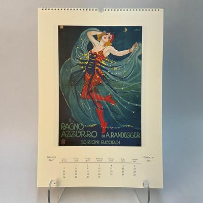 597 Cavallini & Co. 2007 Opera Posters Wall Calender