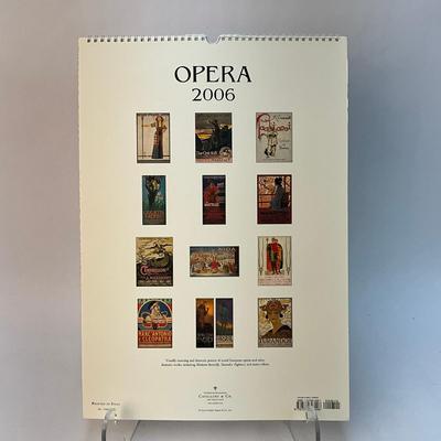 598 Cavallini & Co. 2006 Opera Posters Wall Calender