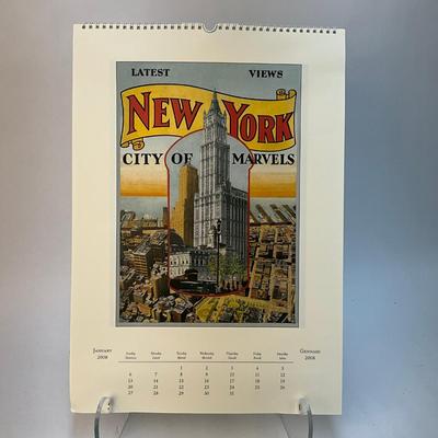600 Cavallini & Co. 2008 New York Posters Wall Calender