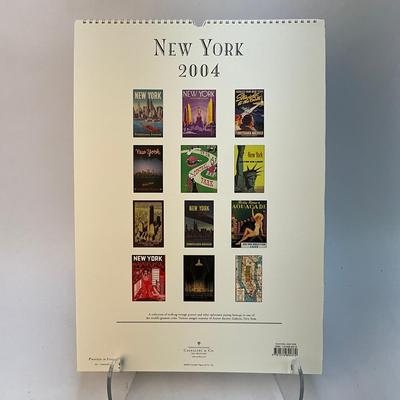 601 Cavallini & Co. 2004 New York Poster Wall Calender