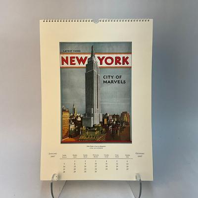 602 Cavallini & Co. 2007 New York Wall Calender