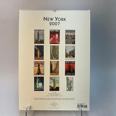 602 Cavallini & Co. 2007 New York Wall Calender