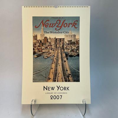 602 Cavallini & Co. 2007 New York Wall Calender