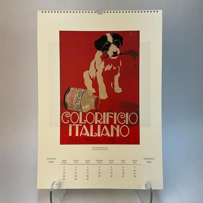603 Cavallini & Co. 2006 Classic Dog Posters Wall Calender